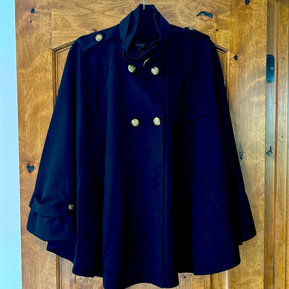 Topshop Black Cape